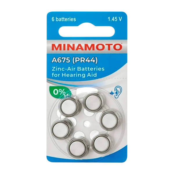 Батарейка Minamoto ZA675 BL6 Zinc Air 1.45V (6/60/600)