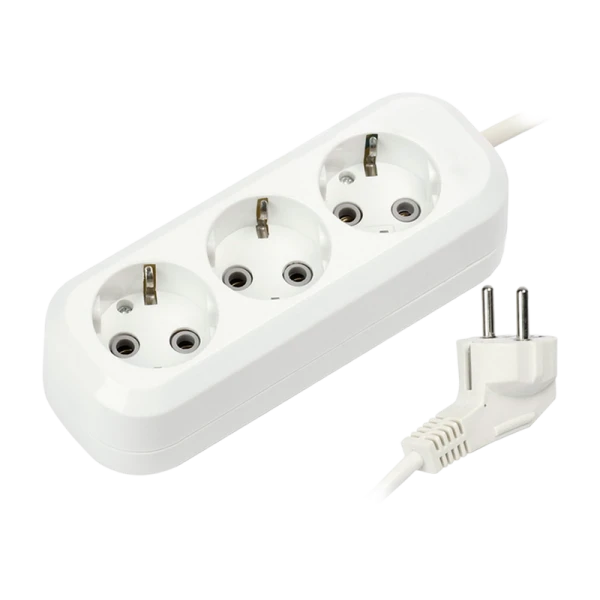 Удлинитель Smartbuy 3р.С/З 16A 10.0м ПВС 3x1мм² белый (1/20)