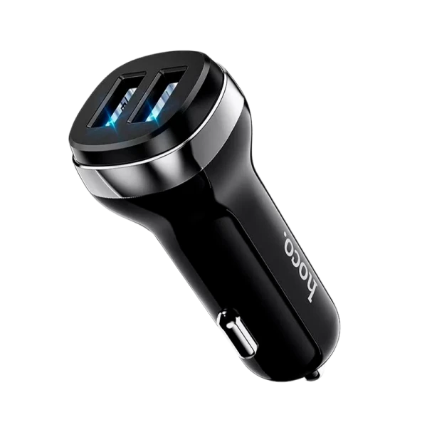 Автомобильное З/У HOCO Z40 2USB 2.4A черный (1/12/120)