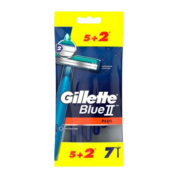 Бритва Gillette Blue II Plus 2 лезвия пластиковая ручка 5+2шт. (1/24)