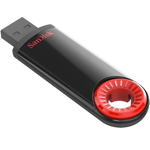 Флеш-накопитель SanDisk Cruzer Dial CZ57 16GB USB2.0 пластик черный красный