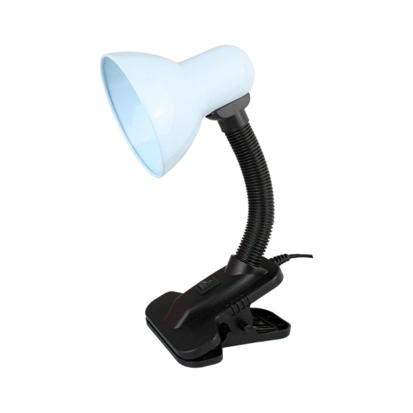 Светильник настольный Ultraflash UF-320P 60W 230V E27 прищепка белый (1/36)