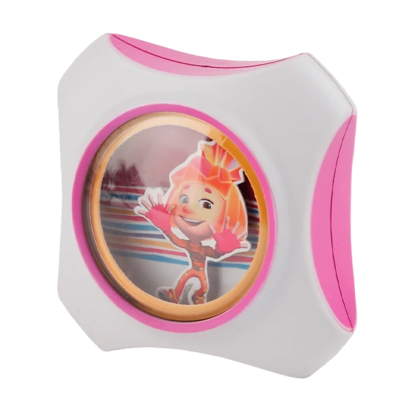 Ночник ЭРА NN-612 ФИКСИКИ 4LED 0.5W 220V в розетку с фотосенсором бордовый (1/12)