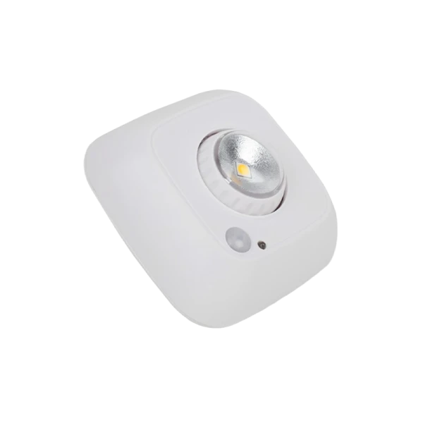 Светильник пушлайт Старт PL-1led-SR C1 1W датчик движения белый (1/30/120)
