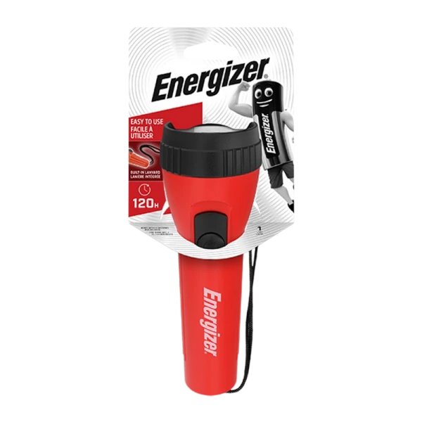 Фонарь универсальный Energizer Plastic Light 1LED от батареек оранжевый (1/9/90)
