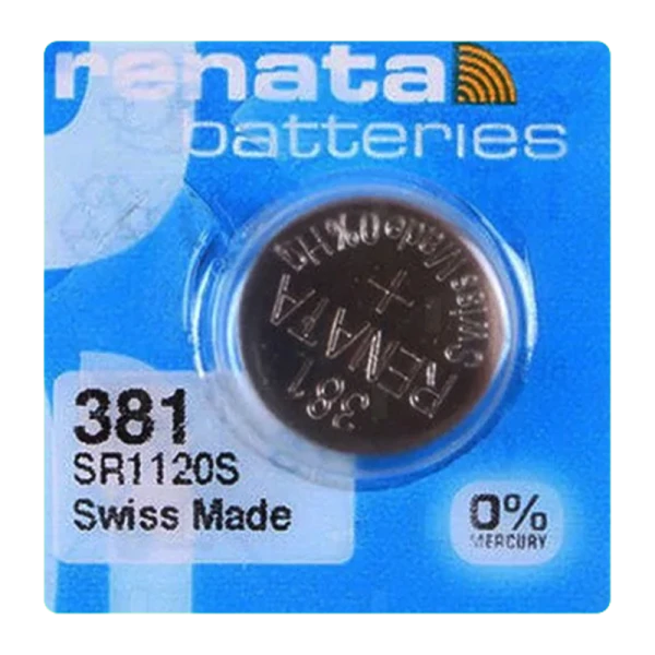 Батарейка Renata 381 (SR1120SW) Silver Oxide 1.55V (1/10/100)