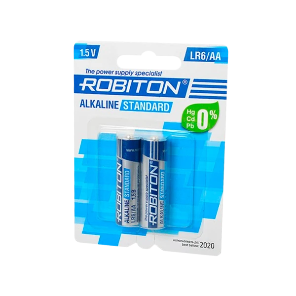 Батарейка ROBITON STANDARD LR6 BL2 (2/24/480)