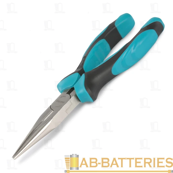 Длинногубцы (тонкогубцы) 160мм, 2х-комп. рукоятка, СR-V сталь, HRC>51, Smartbuy Tools/60