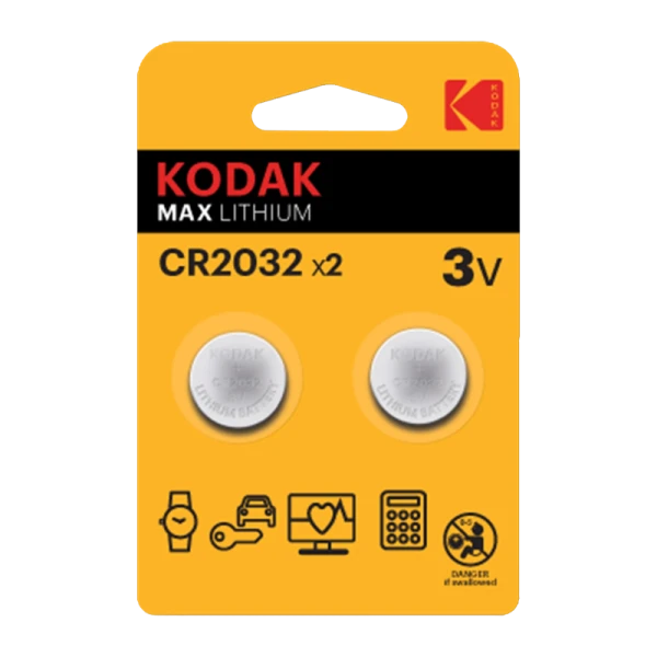 Батарейка Kodak MAX CR2032 BL2 Lithium 3V (2/60/240)