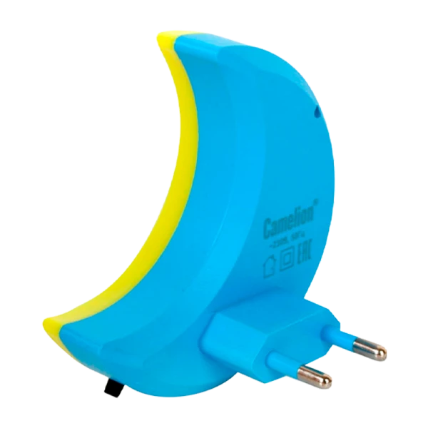 Ночник Camelion NL-244 "Месяц" 220V в розетку ассорти (1/24/96)