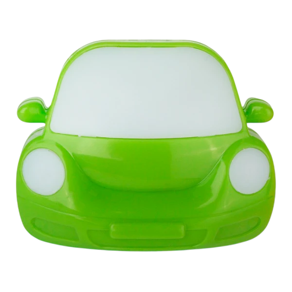 Ночник Camelion NL-197 "Машинка" 1LED 0.5W 220V в розетку зеленый (1/24/96)