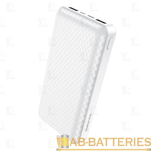 Внешний аккумулятор Borofone BJ3A 20000mAh 2.0A 2USB/Type-C белый (1/20)