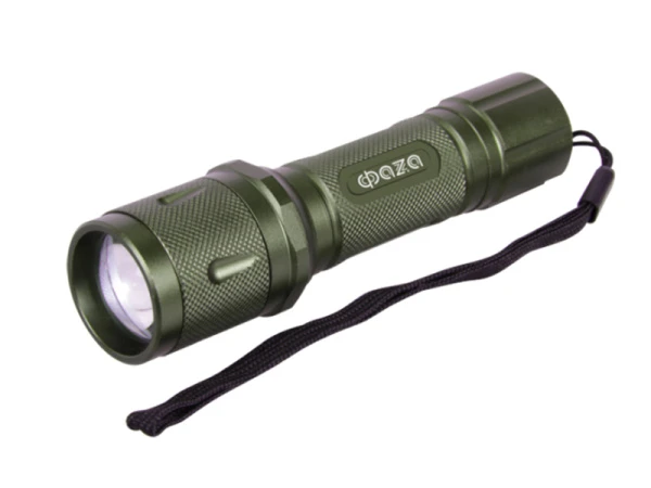 Фонарь универсальный Фаzа A3-L3WZ 3W 1LED от батареек IP44 3 режима+ZOOM зеленый (1/12/48)