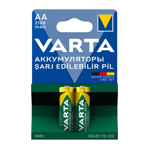 Аккумулятор предзаряженный RTU Varta HR6 AA BL2 NI-MH 2100mAh (2/20/200)