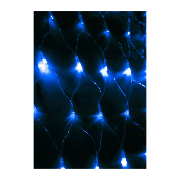*Гирлянда Космос 240LED 1.8м лампочки сетка 8 режимов с контроллером синий (1/40) 