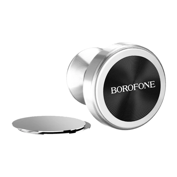 Держатель автомобильный Borofone BH5 липучка магнит серебряный (1/160)