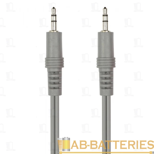 Кабель AUX Smartbuy KA-331 Jack 3.5mm (m)-Jack 3.5mm (m) 1.8м силикон серый (1/15)