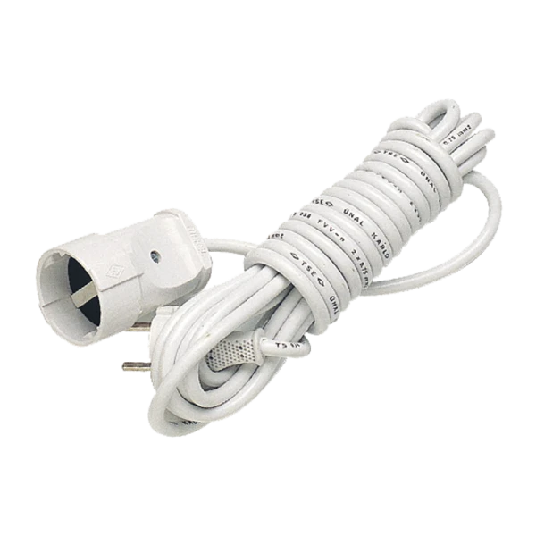 Удлинитель Makel 1р.Б/З 5.0м белый 10008 (1/12)