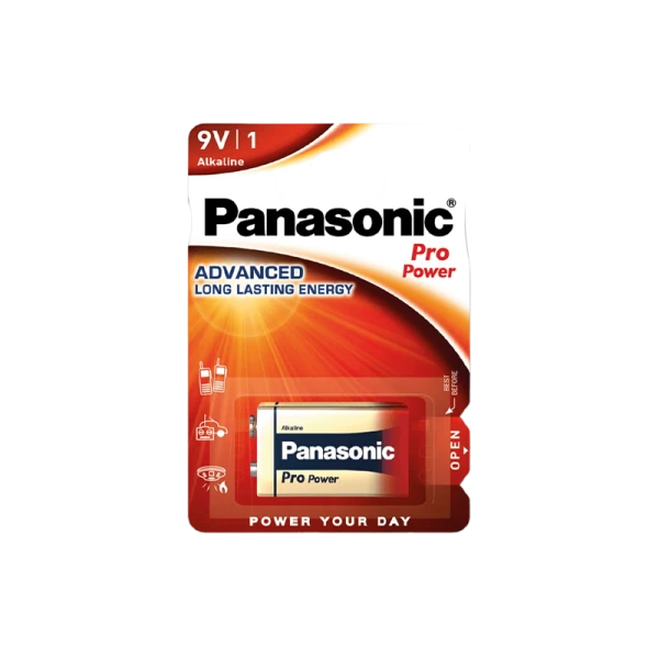 Батарейка Panasonic PRO Power Крона 6LR61 BL1 Alkaline 9V (1/12/60)