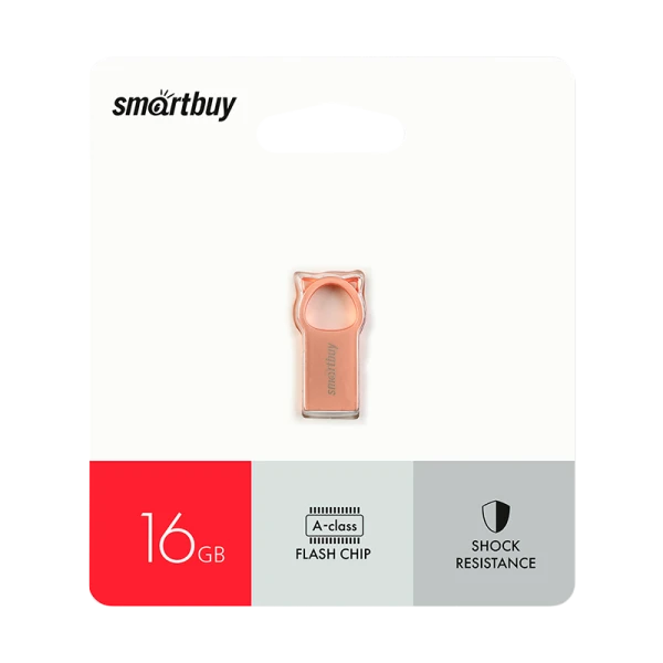 Флеш-накопитель Smartbuy MC5 16GB USB2.0 металл розовое золото