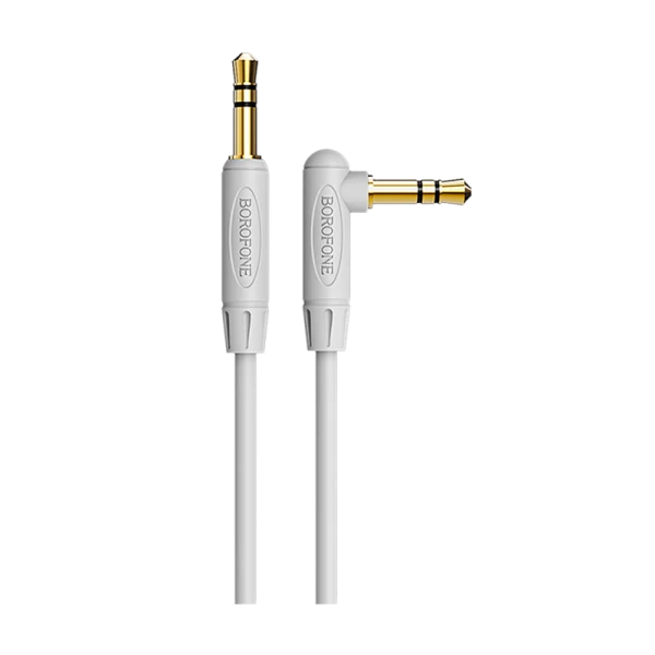 Кабель AUX Borofone BL4 Jack 3.5mm (m)-Jack 3.5mm (m) 2.0м ПВХ серебряный (1/63/252)