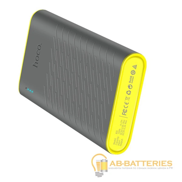 Внешний аккумулятор HOCO B31 20000mAh 2.0A 2USB серый (1/33)