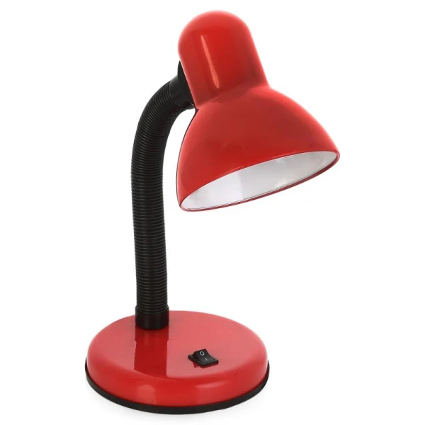 Светильник настольный ЭРА N-120 40W 220V E27 на основании красный