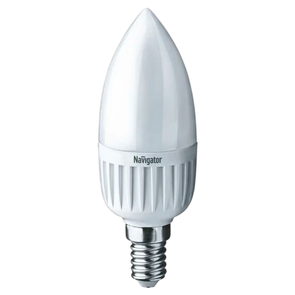 Лампа энергосберегающая Navigator C37 E14 5W 2700К 220V свеча