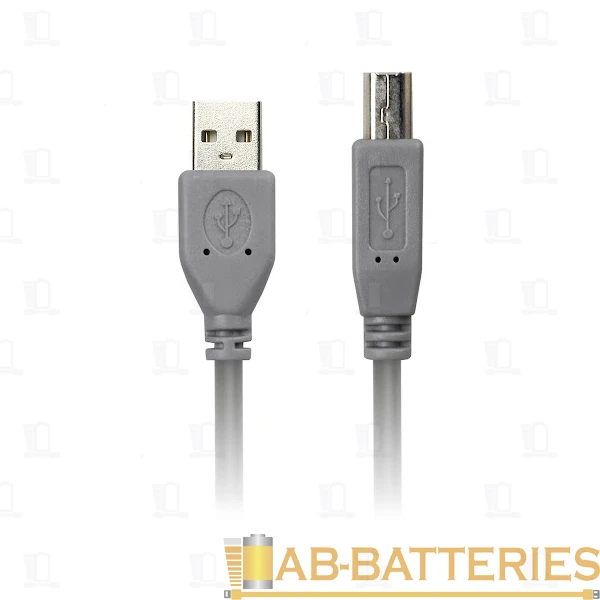 Кабель Smartbuy K-570 USB (m)-USB B (m) 5.0м силикон черный (1/20)