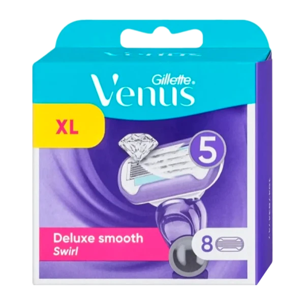 Сменные кассеты Gillette VENUS Swirl (RUS) 5 лезвий 8шт. (цена за 1 шт) (8/80)