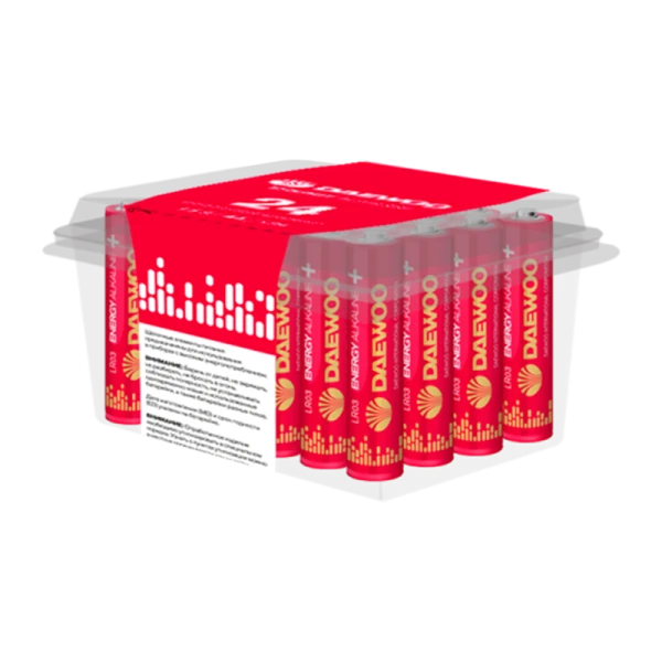 Батарейка Daewoo ENERGY LR03 AAA BOX24 Alkaline 1.5V (24/144/576)