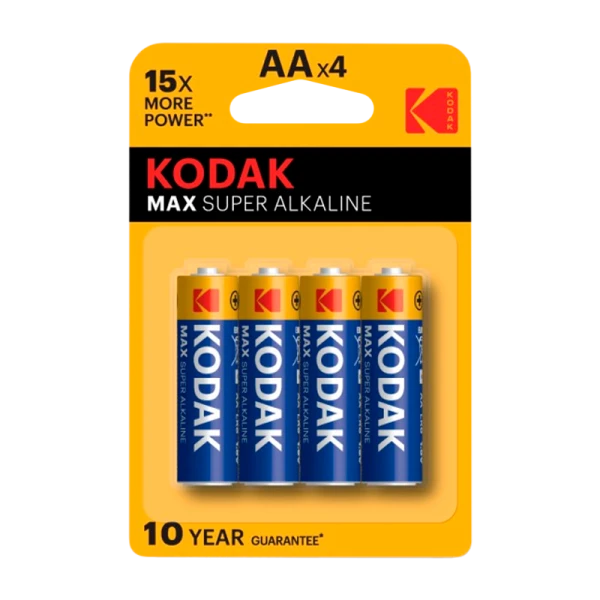 Батарейка Kodak MAX LR6 AA BL4 Alkaline 1.5V (4/80/400/17600)