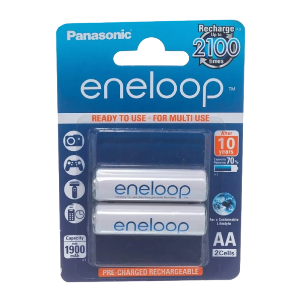 Аккумулятор предзаряженный RTU Panasonic R6 AA BL2 eneloop 2000mAh (2/16/192)