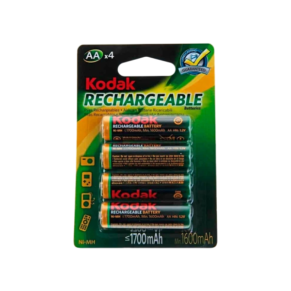 Аккумулятор бытовой Kodak HR6 AA BL4 NI-MH 1700mAh (4/80/640/19200)