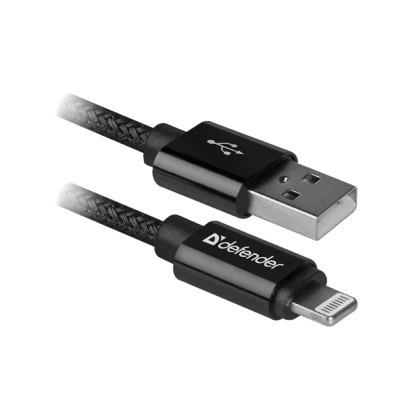 Кабель Defender ACH01-03T PRO USB2.0 (m)-Lightning (m) 1.0м 2.1A черный