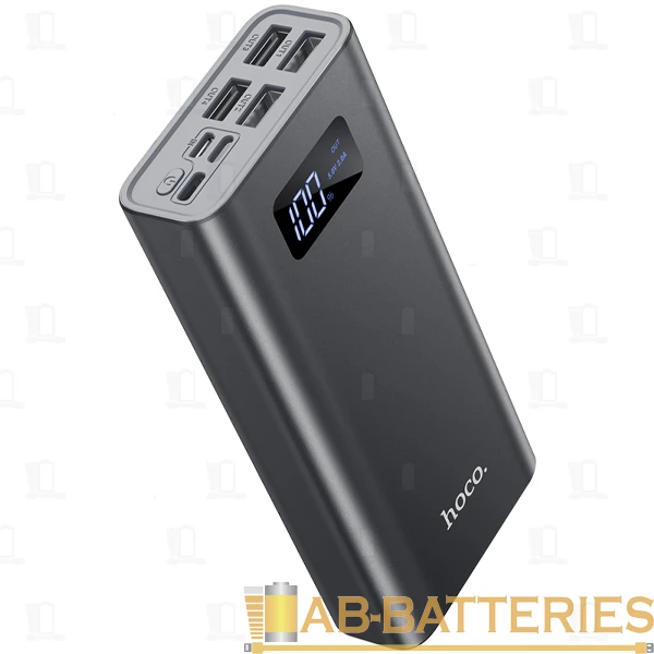 Внешний аккумулятор HOCO J46A 20000mAh 2.0A 4USB/Lightning/Type-C серый (1/28)