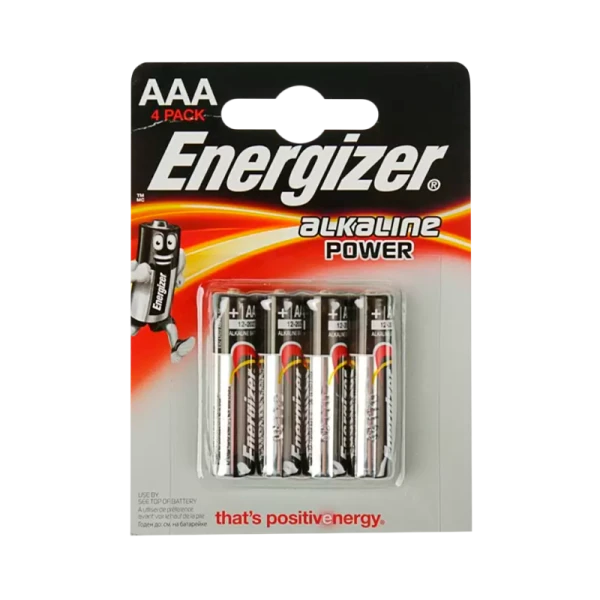 Батарейка Energizer PLUS+Power Seal LR03 AAA BL4 Alkaline 1.5V (4/48)