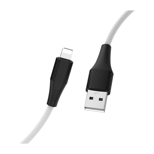 Кабель HOCO X32 USB (m)-Lightning (m) 1.0м 2.0A TPE белый (1/33/330)