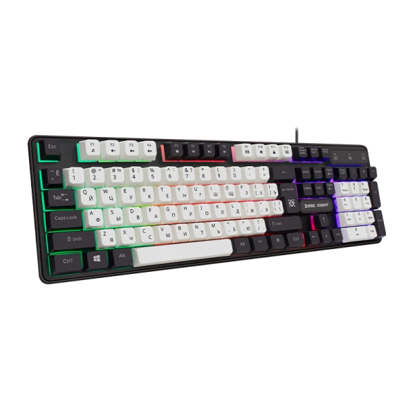 Клавиатура проводная Defender GK-077 DARK KNIGHT игровая USB 1.5м черный (1/20)