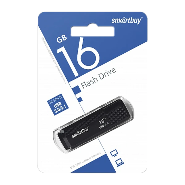 Флеш-накопитель Smartbuy Dock 16GB USB3.0 пластик черный