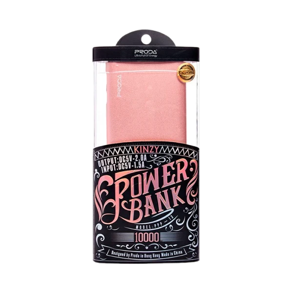 Внешний аккумулятор Proda PPP-13 Kinzy 10000mAh 2.0A 2USB розовое золото