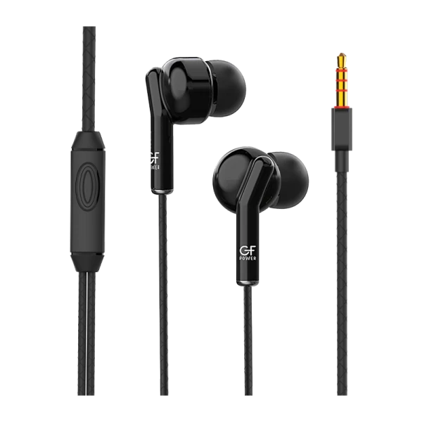 Наушники внутриканальные GFPower M01 с микр. черный (1/200)
