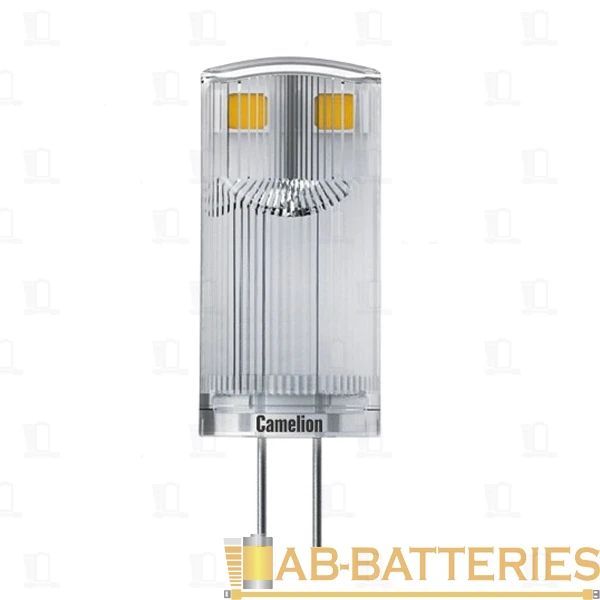 Лампа светодиодная Camelion JC G4 3W 3000К 12V капсула прозрачная (1/10/500)