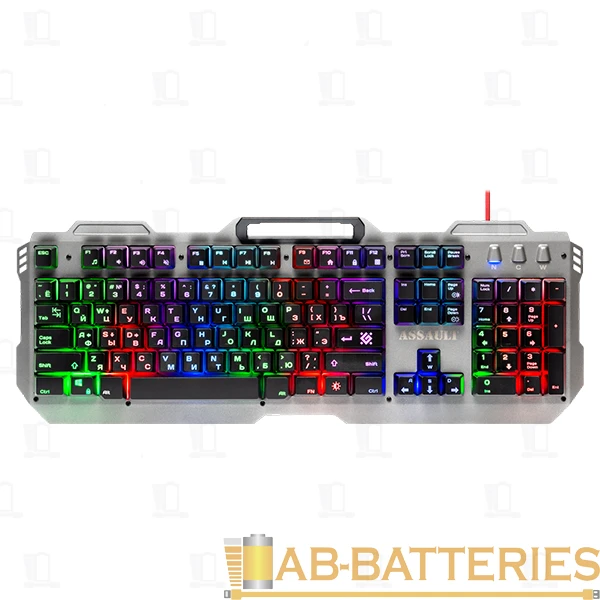 Клавиатура проводная Defender GK-350L Assault игровая USB 1.5м черный (1/20)