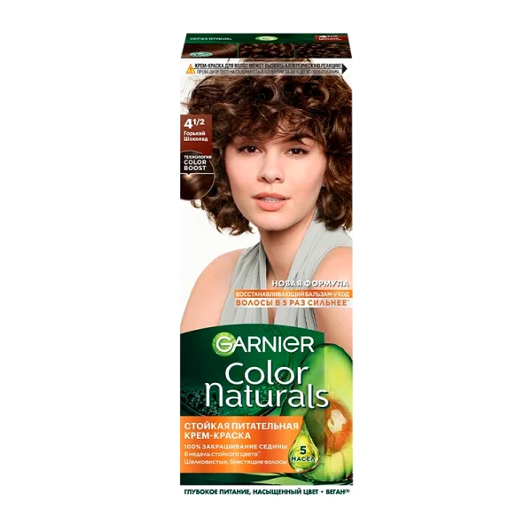 Краска для волос GARNIER Color Naturals 110мл 4.1/2 Горький шоколад (1/12)