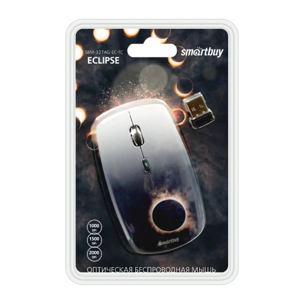Мышь беспроводная Smartbuy 327AG классическая USB Eclipse (1/40)