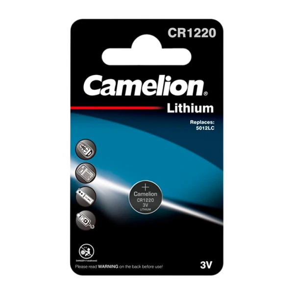 Батарейка Camelion CR1220 BL1 Lithium 3V (1/10/1800)