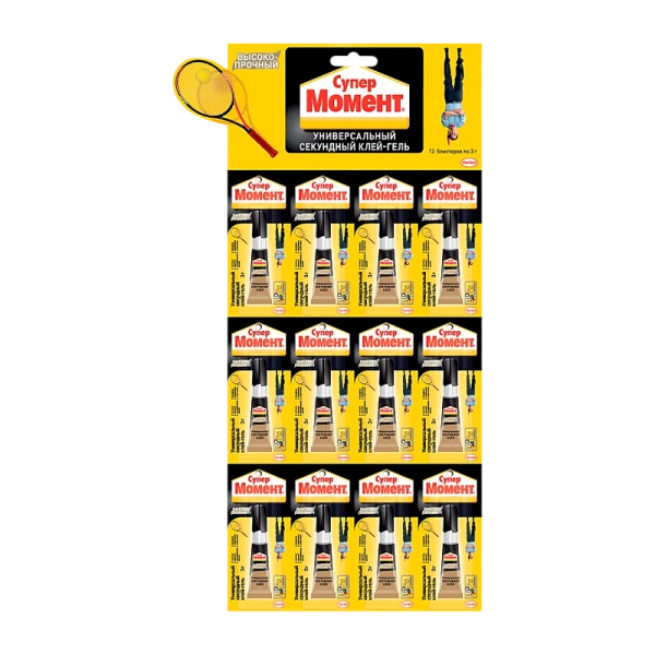 Супер-клей Момент 3г высокопрочный BL12 (12/144)