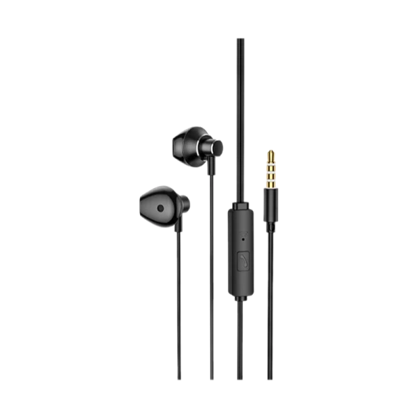 Наушники вставные HOCO M75 с микр. черный (1/21/210)