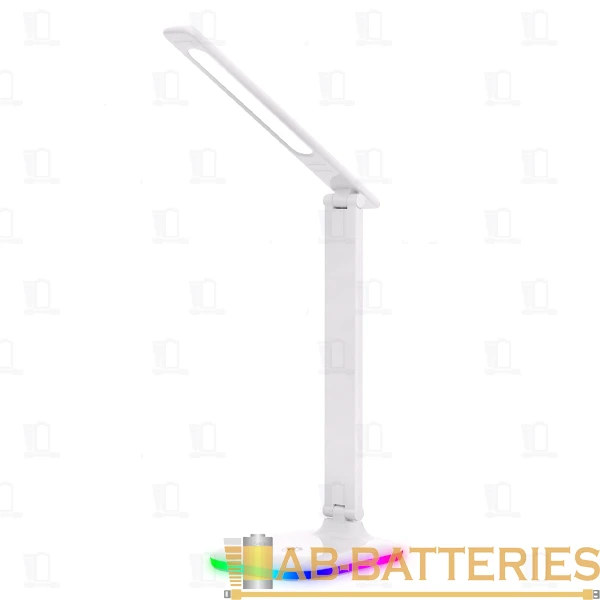 Светильник настольный Ultraflash UF-746 10W 220V на основании 3 ур.ярк.+3цв. белый (1/30)